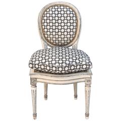 Painted French Louis XVI Side Chair, circa 1900