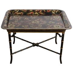 19th Century Papier Mâché Tray on Stand 6