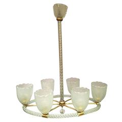 Barovier and Toso Glass Chandelier 12