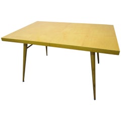 Signed Paul McCobb Maple Extension Dining Table, Two Leaves, Mid-Century Modern