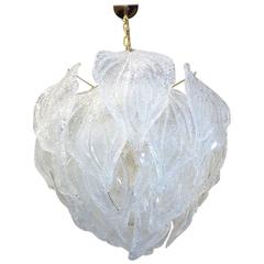 Murano Glass Leaf Chandelier 6