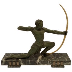 French Art Deco Hunter Sculpture