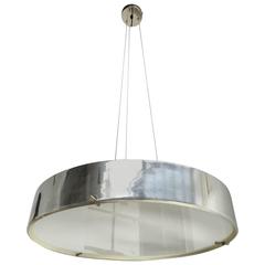 Large Aluminium Model 288 Pendant by Bruno Gatta for Stilnovo, Italy, 1959