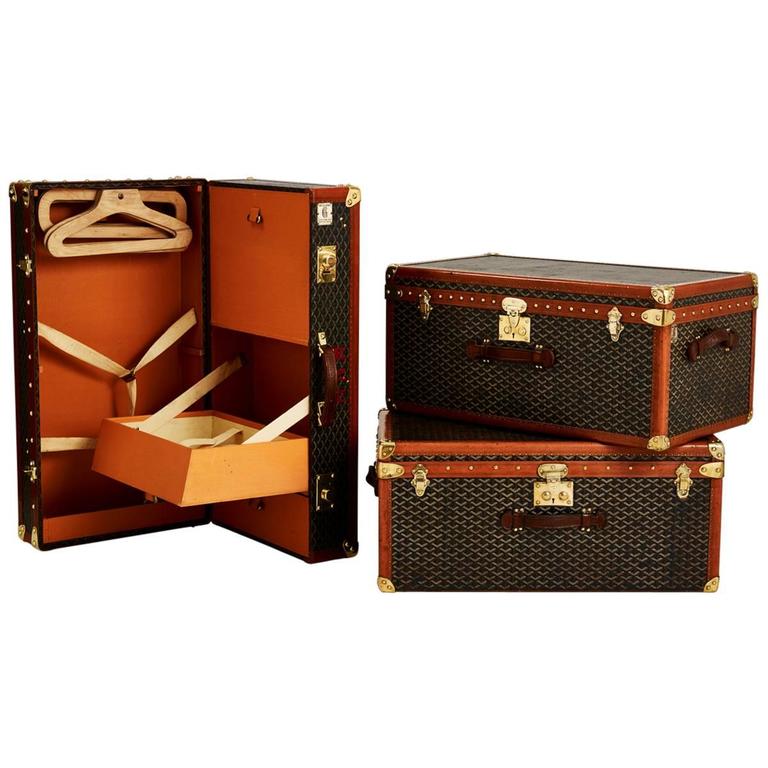 Wonderful Vintage Collection of Goyard Luggage, French, circa 1920