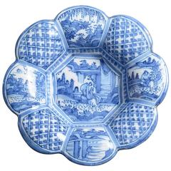 Late 17th Century Blue and White Delft Dish Late 17th Century Blue and White Delft Dish