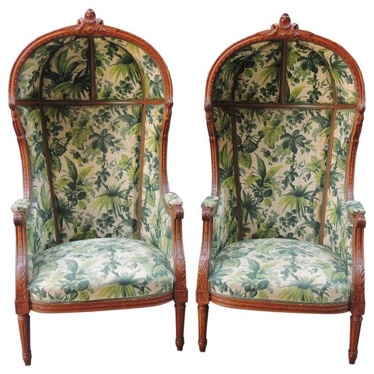 Pair Of 1860s French Porter Chairs At 1stdibs