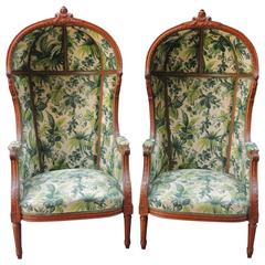Pair of 1860s French Porter Chairs