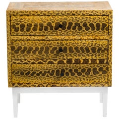 Used Snakeskin Chest of Drawers