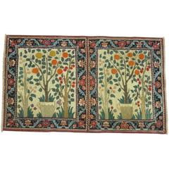 Antique Persian Tabriz Carpet Mat