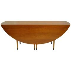 Mid-Century Modern Drop-Leaf Gateleg Table Designed by Edward Wormley for Dunbar 2