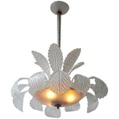Italian Murano Venini Chandelier 6