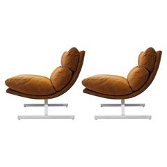 Kipp Stewart for Directional Pair of Lounge Chairs