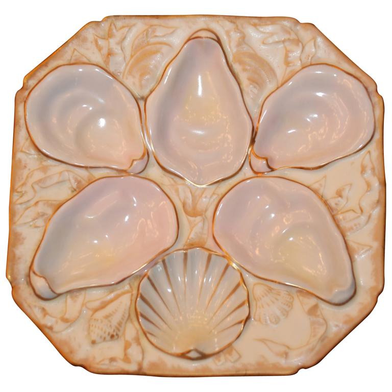 Antique Oyster Plate at 1stDibs