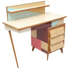 1950s Melamine Desk in the style of Melchiorre Bega