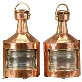 Massive pair of Port and Starboard Lanterns