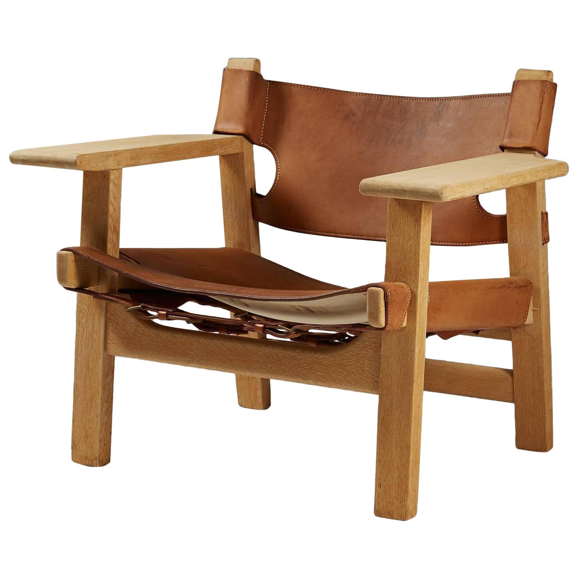 Armchair “Spanish Chair” Designed by Börge Mogensen, Denmark, 1950s
