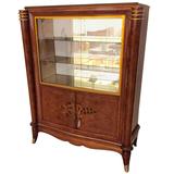 Vitrine ou vitrine Art Déco française dans le style de Jules Leleu