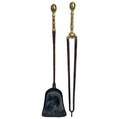 Pair of Federal Lemon-Top Fireplace Tools