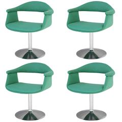 Vintage Six 'Captain's' Swivel Chairs by Eero Aarnio for Asko