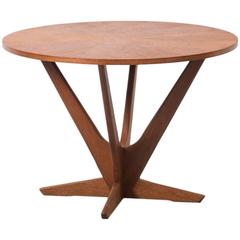 Soren Georg Jensen Kubus Radial Teak Danish Coffee Table