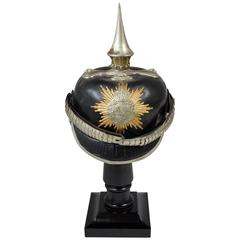 Casque Pickelhaube d'officier saxon de la fin du 19e siècle