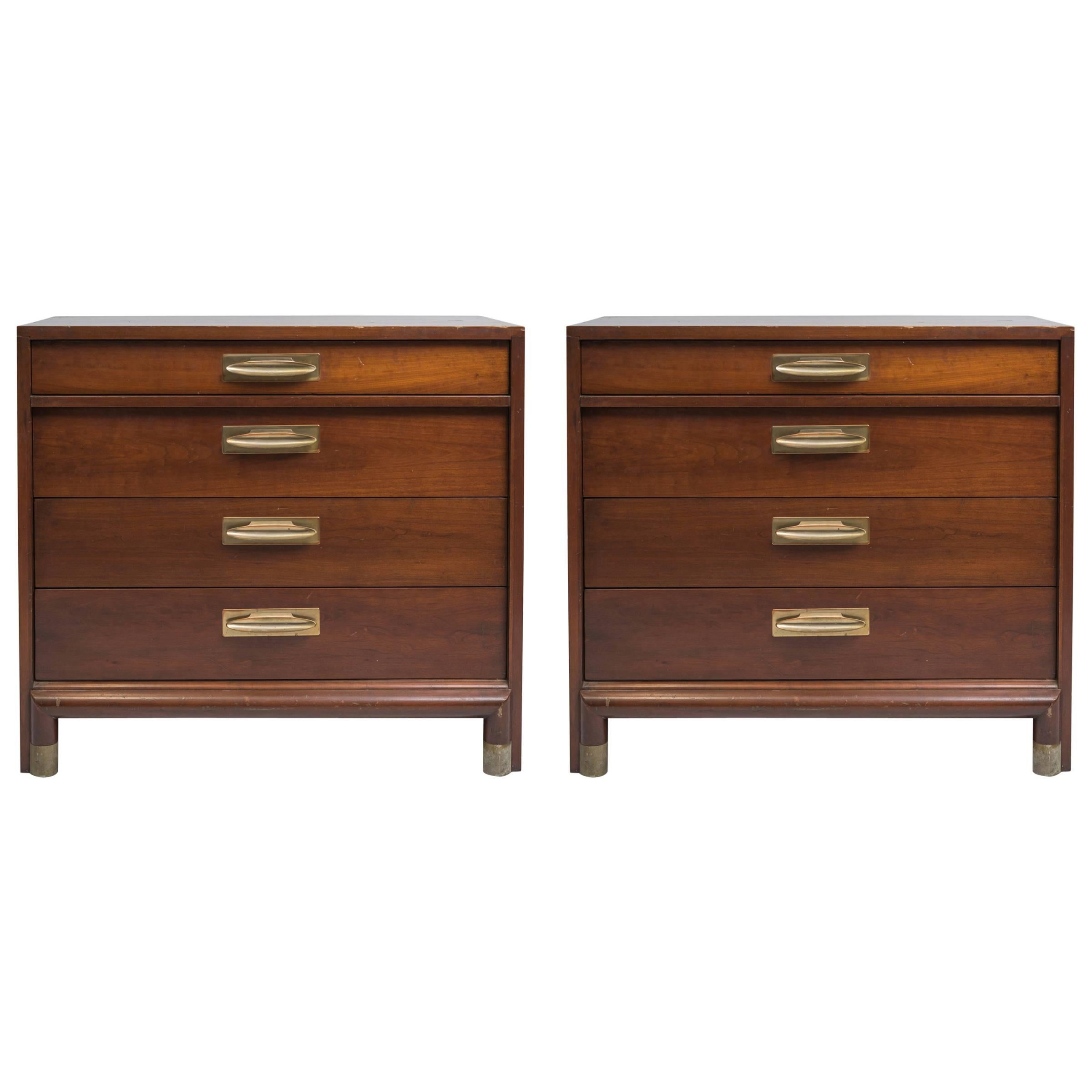 Pair of 1950s Bachelor Chests by Willett