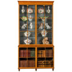 George III Period Satinwood Bookcase 11