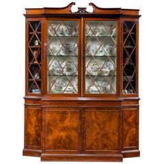 Regency Period Mahogany Breakfront Bookcase