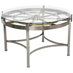 English Ships Wheel Table