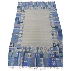 Swedish Flat-Woven Rölakan Rug