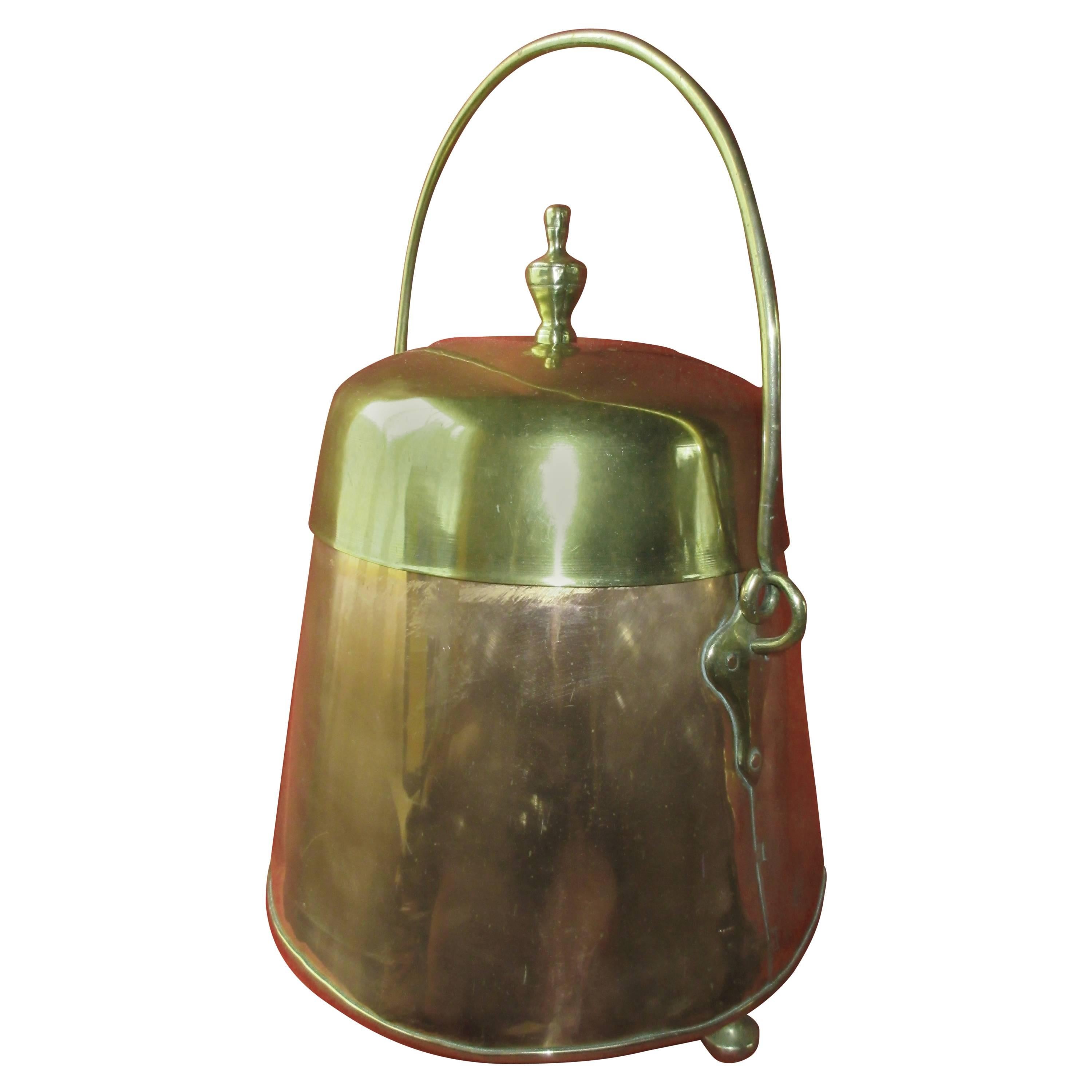 18th Century Copper and Brass Dutch Extinguisher For Sale