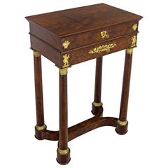 19th Century French Empire Travailleuse or Side Table