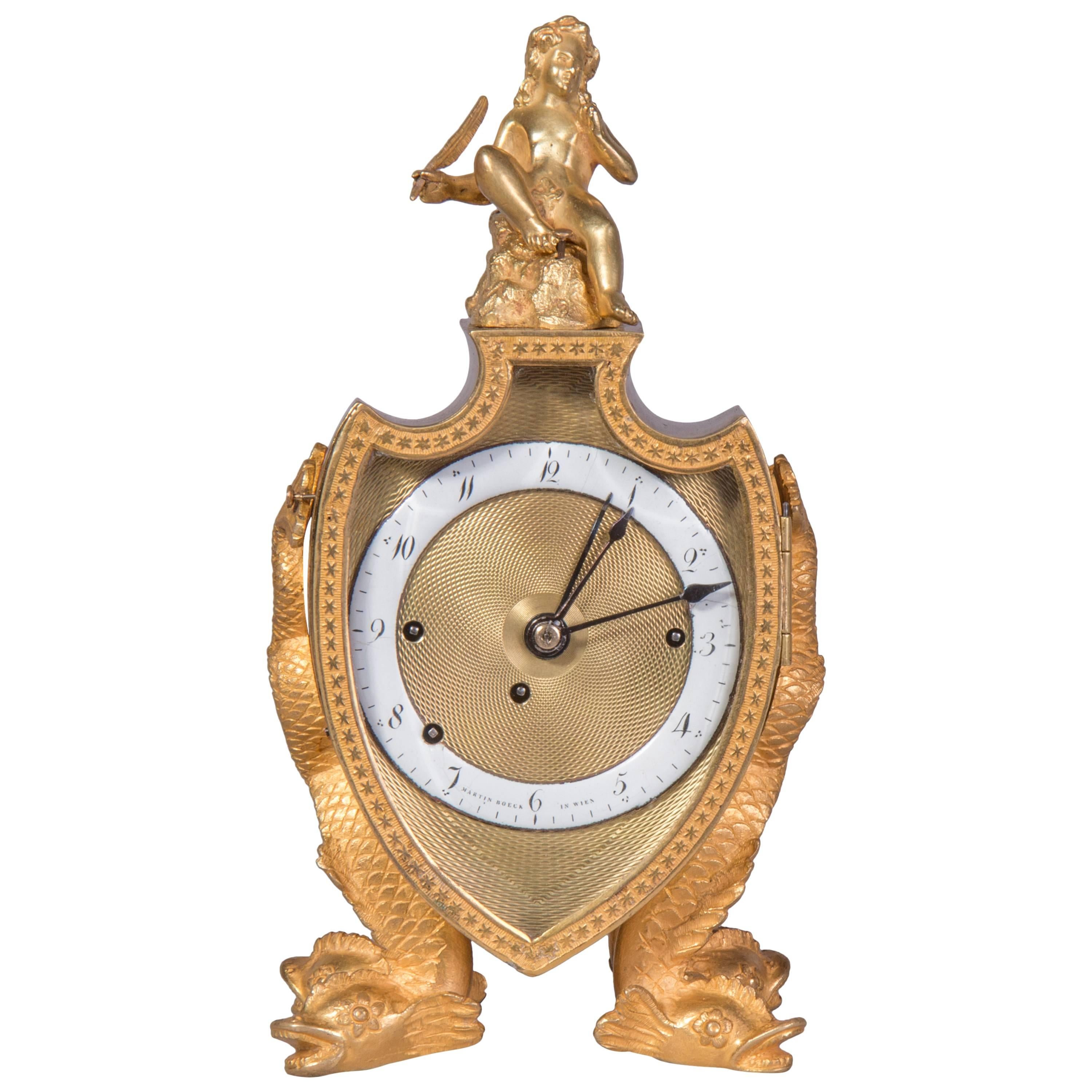 Carriage Clock with Alarm by Martin Boeck, Vienna, circa 1830 For Sale