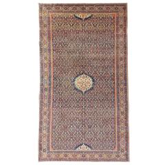 Antique Farahan Rug, 19th Century