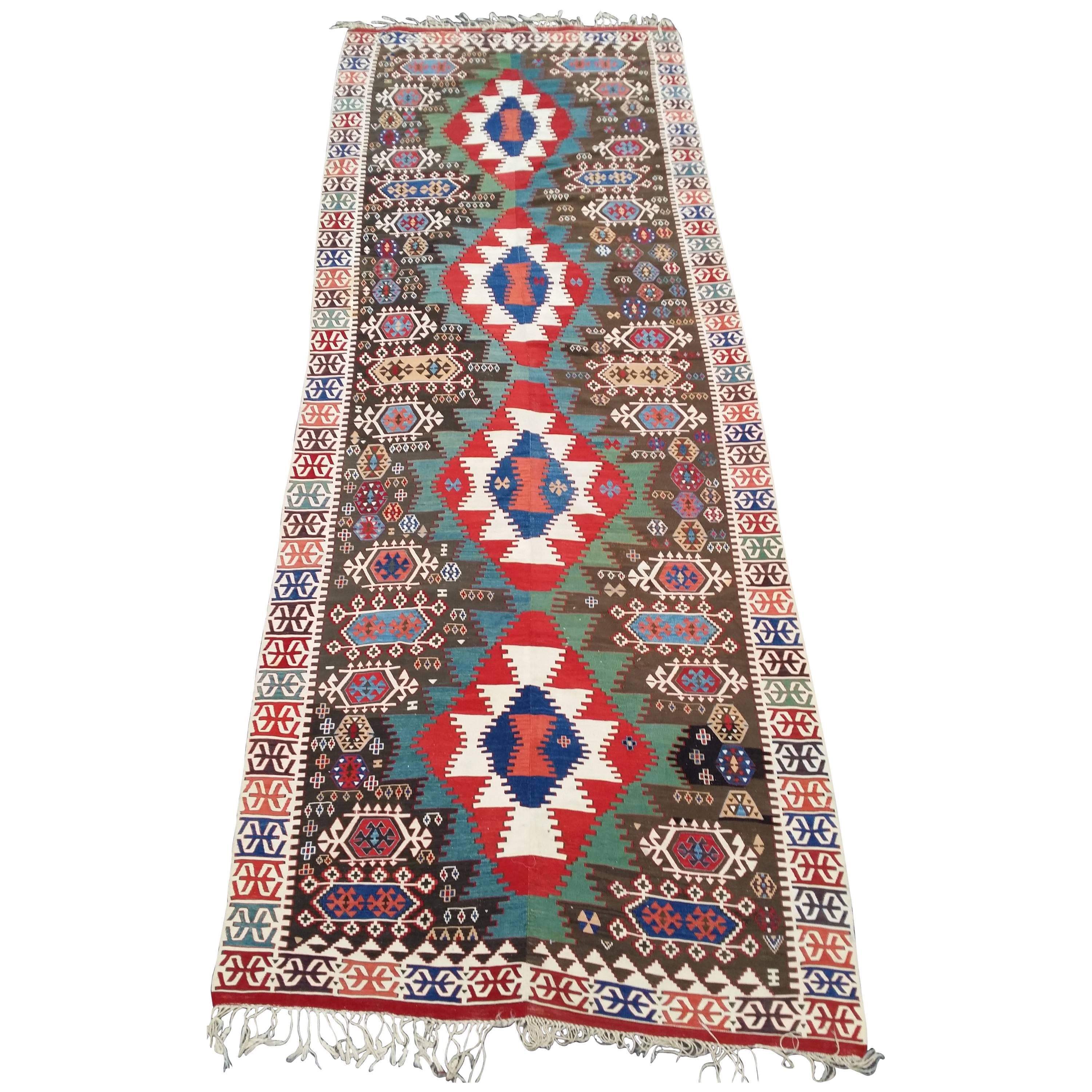 Anatolian Kelim Rug, 19th Century For Sale