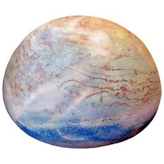 Polychrome Terracotta "Sphere" by Anita Tullio