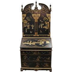 Maitland Smith Queen Anne Style Chinosierie Secretary Desk