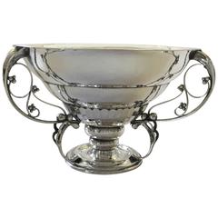 Georg Jensen Sterling Silver Bowl with Three Handles