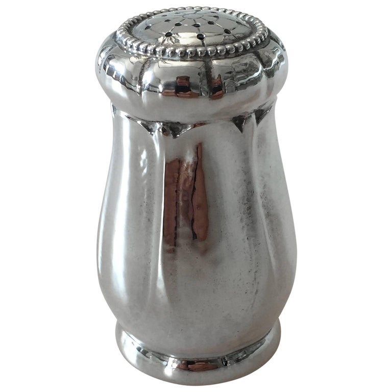 Georg Jensen Sterling Silver Pepper Shaker For Sale