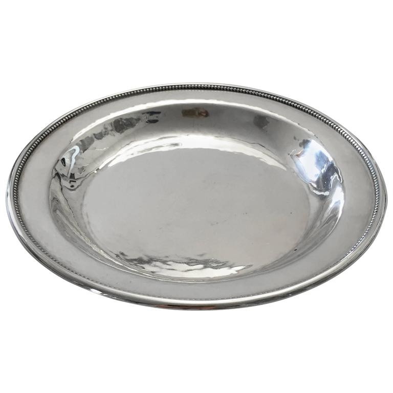 Jensen Sterling Silver Plate For Sale at 1stdibs