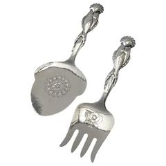 Georg Jensen Sterling Silver Ornamental Serving Set