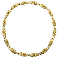 Georg Jensen 18-Karat Gold Necklace with Pearls