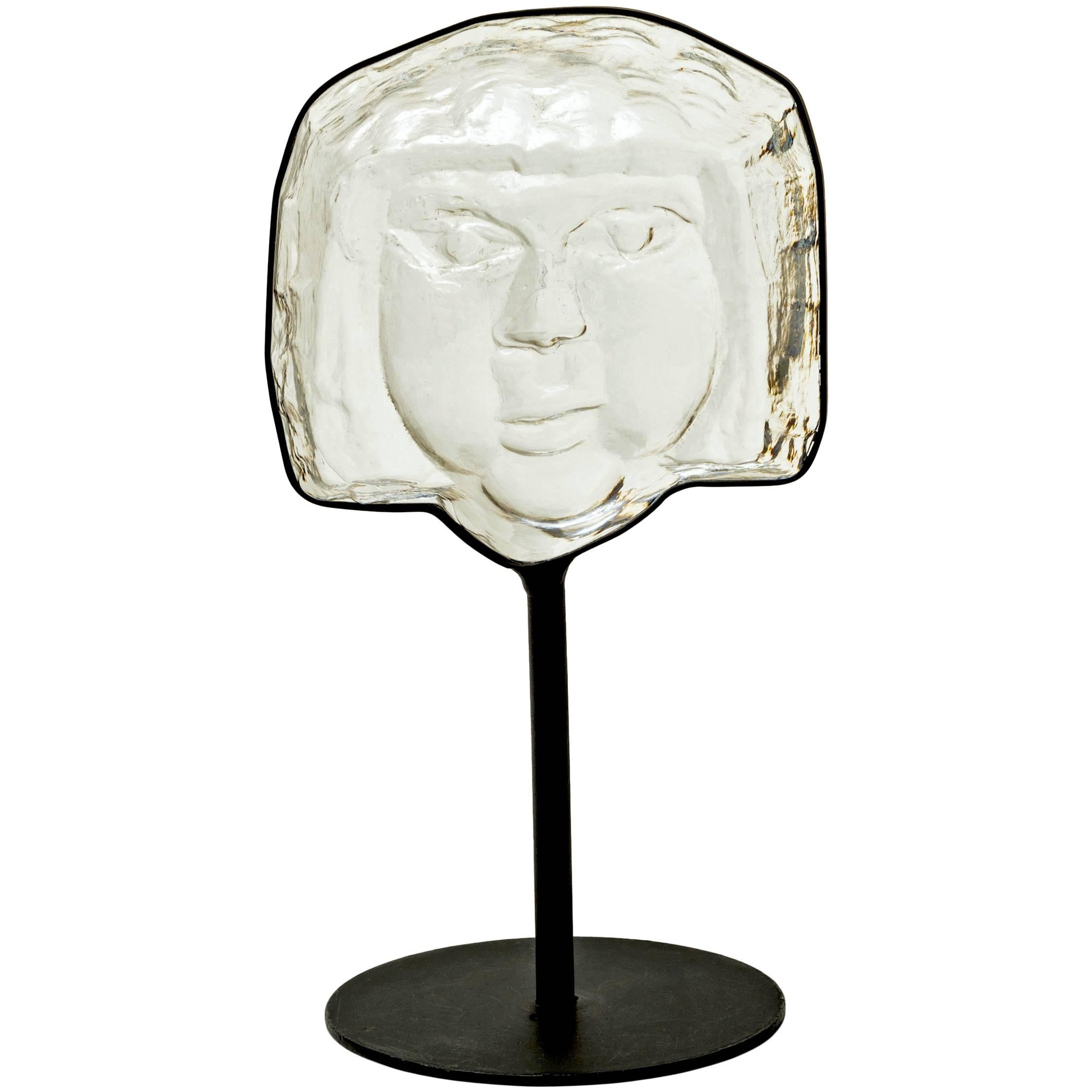 1960s Erik Hoglund Glass Sculpture by Boda
