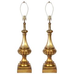 Marbro Moroccan Gold Glazed Melon Form Lamps 4