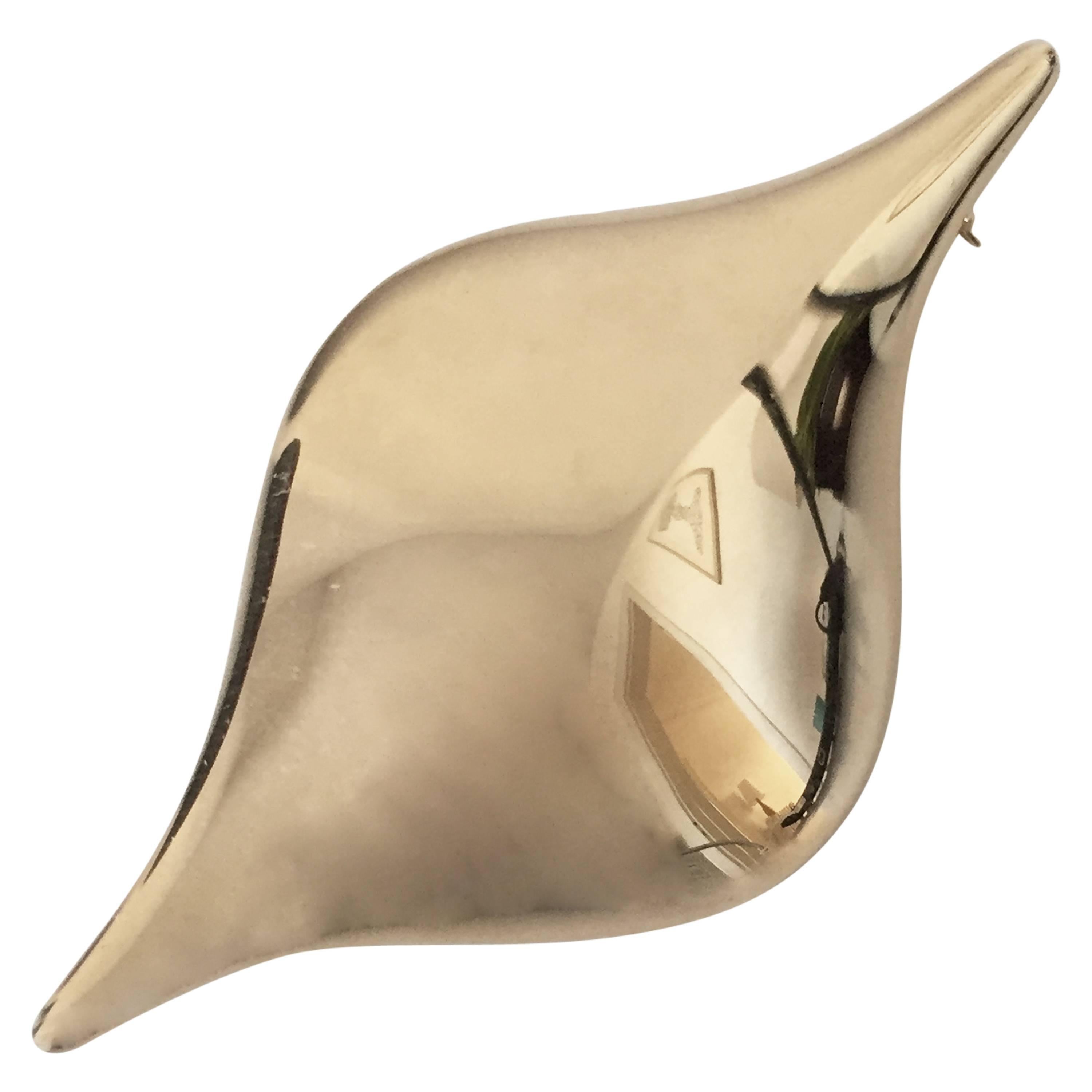 Hans Hansen 18-Karat Gold Brooch