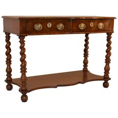 Late 18th Century English Walnut Console