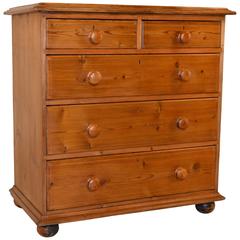 19th Century English Pine Chest of Drawers