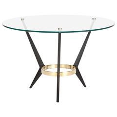 Round Italian Cocktail Table by Angelo Ostuni 1950s 