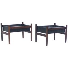 Pair of Danish Modern Rosewood Planters