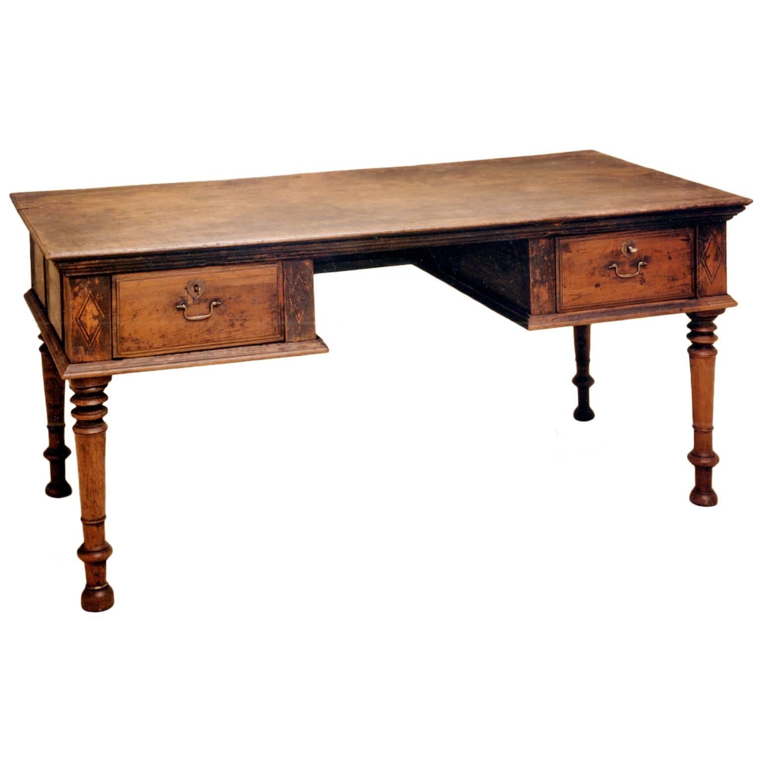 Colonial Era Desk, Teak, Indonesia, circa 1920 For Sale